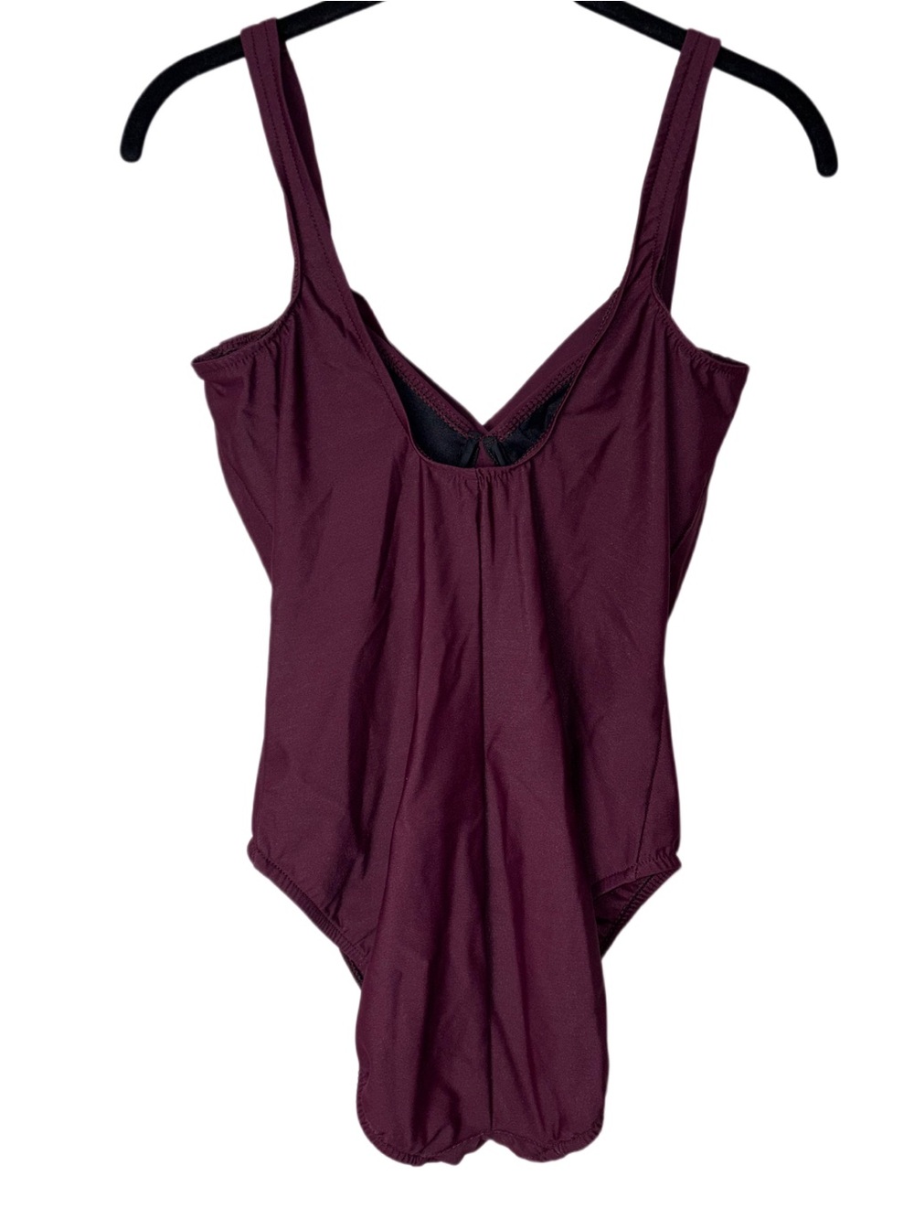 Magicsuit One-Piece Swimsuit Surplice Crossover Neckline Faux Wrap size 12 plum - Picture 2 of 16
